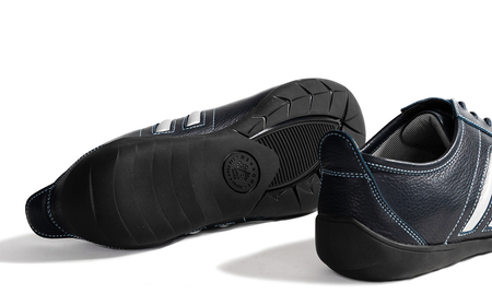 紳士靴 / ドライビングシューズ サイズ：24.0cm【NEGRONI(ネグローニ)】（カラー：ブルー&シルバー）【041-001-3-1】