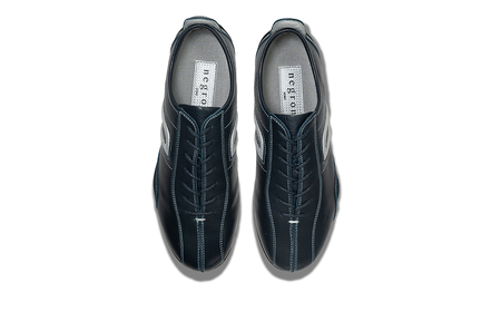 紳士靴 / ドライビングシューズ サイズ：27.0cm【NEGRONI(ネグローニ)】（カラー：ブルー&シルバー）【041-001-3-7】