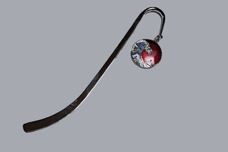 北斎 ブックマーク（カラー：レッド）【004-017-2】