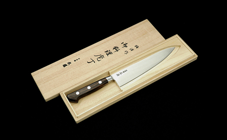 梅治作　牛刀　鍔付　160mm【062-003】