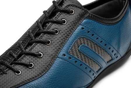 NEGRONI(ネグローニ) サイズ：27.0cm ドライビングシューズ イデアコルサ ネグローニレザー&カーボンファイバー（カラー：オーシャンブルー）【041-002-2-7】