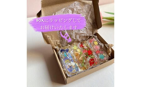 【彩りを食卓に】固まるハーバリウム フラワー箸置き 4個セット【071-004】