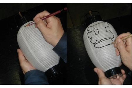 ミニ江戸手描提灯製作体験 1名様分【009-002】