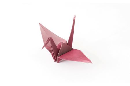 おりあみコサージュ・金網折り紙 おりあみ　15cm角 (カラー：レッド) 【010-003】