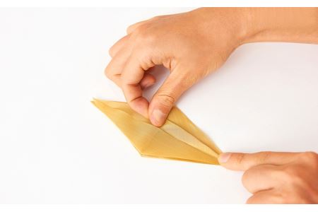 おりあみコサージュ・金網折り紙 おりあみ ステンレス 15cm角【010-004】