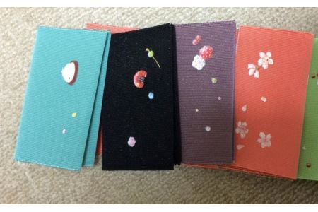 カード・名刺入れ【手描き友禅】(カラー：水色（うさぎ）)【012-001-3】