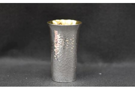 桐箱入り ショートコップ【純銀製酒器】【013-003】