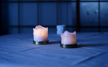 丸えりのキャンドルトレイ - 真鍮のキャンドルホルダー -【018-002】