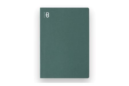 [BOOK NOTE 360°]製本職人が刷毛で仕上げた開きの良い丈夫なノート A5カラー：フォレストグリーン）【020-001-3】高品質 高級 日本製 文房具 メモ帳 ノート 万年筆 ビジネス 日用品 ギフト