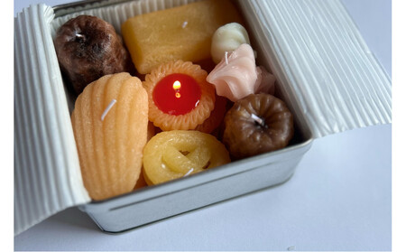 【お菓子のキャンドル -sweets candle-】―焼き菓子詰め合わせ―カンカン（キャラメルの香り）