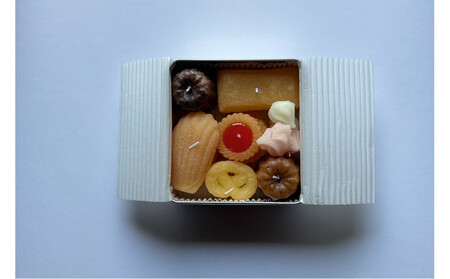 【お菓子のキャンドル -sweets candle-】―焼き菓子詰め合わせ―カンカン（キャラメルの香り）