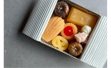 【お菓子のキャンドル -sweets candle-】―焼き菓子詰め合わせ―カンカン（キャラメルの香り）