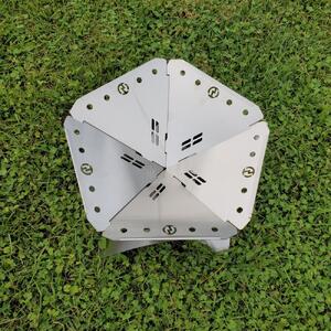 金属材料屋が創る、 素材の美しさを生かした焚火台 ステンレスファイヤーピット【FP350】