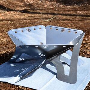 金属材料屋が創る、 素材の美しさを生かした焚火台 ステンレスファイヤーピット【FP500】