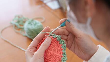 【ふるさと納税】講師歴35年のニット作家が教える、編み物体験教室２時間小学生～大人