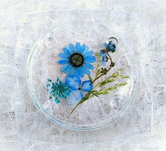 【Art grace】ノースポールのハーバリウムコースター　2枚セット