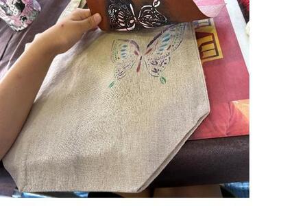 世界で一つのオリジナルを染め上げる。　「手差し型染め体験」