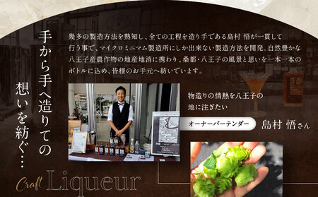 アジアＮｏ.１の金賞を獲得！ 【八王子クラフトリキュール】【日本遺産認定商品】　 mulberry & hops 　28%　500ml