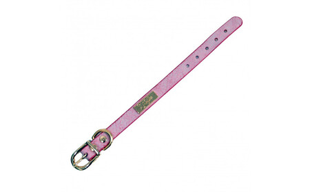 イタリアンレザー製ドッグカラー（ピンク） 