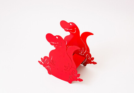 恐竜型ブックスタンド　「カタヅケザウルス　ティラノサウルス」