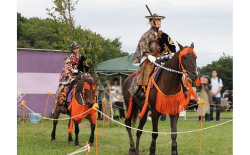 八王子流鏑馬 前列観覧席