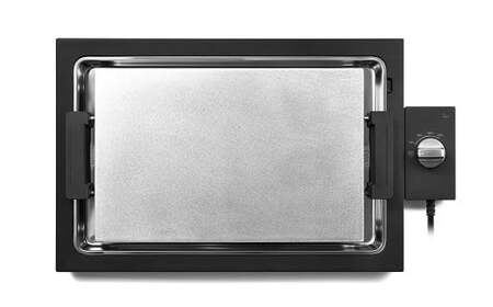 バルミューダ BALMUDA The Plate Proブラック K10A-BK／JP ｜ BALMUDA バルミューダ ザ・プレート プロ ホットプレート 家電 おしゃれ リビング キッチン シンプル ライブキッチン 電気 グリル 大型 調理家電  【7営業日以内発送】