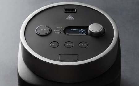 バルミューダ BALMUDA The Gohanブラック K08A-BK／JP ｜ BALMUDA バルミューダ ザ・ゴハン 3合炊き 3合 電気炊飯器 炊飯器 家電 おしゃれ リビング キッチン シンプル