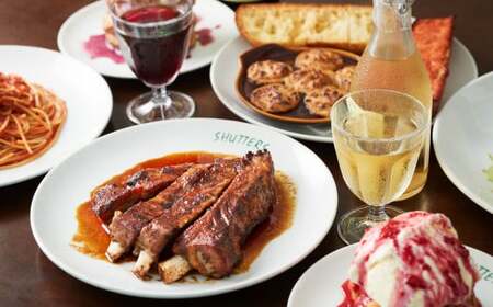 【平日限定】ランチおまかせコースペアお食事券 2名様分 SHUTTERS吉祥寺