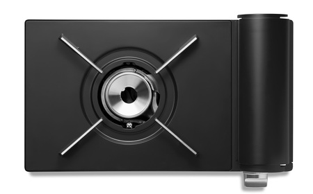 バルミューダ Table Stove KGS01JP　（ブラックBK）｜ BALMUDA 黒 カセットコンロ ガス器具 バルミューダ コンロ おしゃれ リビング キッチン 防災 キャンプ