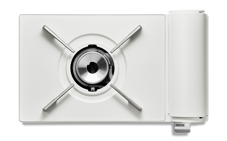 バルミューダ Table Stove KGS01JP　（ホワイトWH）｜ BALMUDA 白 カセットコンロ ガス器具 バルミューダ BALMUDA コンロ おしゃれ リビング キッチン 防災 キャンプ