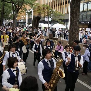 【黒/Mサイズ】JAZZinFUCHUと府中市の協働が奏でるハーモニーTシャツ