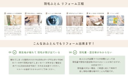  【 ブラウン 】羽毛ふとん リフォーム シングル 1枚 → 寝袋 1枚 |  寝具 布団 （株）livearth