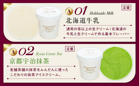 A:ハンデルスベーゲン無添加アイスクリーム/たっぷり入ったパイントサイズ2個入り（北海道牛乳・京都宇治抹茶） パーティー 家族 大容量 抹茶 北海道牛乳