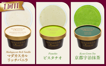 ハンデルスベーゲン 無添加 濃厚 北海道牛乳 アイスクリーム 定期便 6個×3回 全18個 毎月届く 高級カップ バニラ 抹茶 ピスタチオ あまおう ラムレーズン ギフト スイーツ 詰め合わせ 人気 おすすめ 送料無料｜神奈川県 横浜市