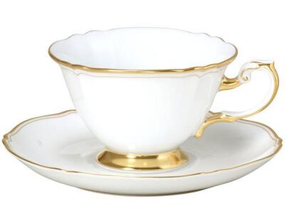 カップ＆ソーサーペアセット（ホワイトマスターピース）＜大倉陶園＞