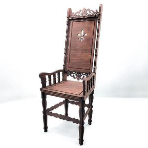 50cm～60cmドール 用ハイバックチェア（茶）