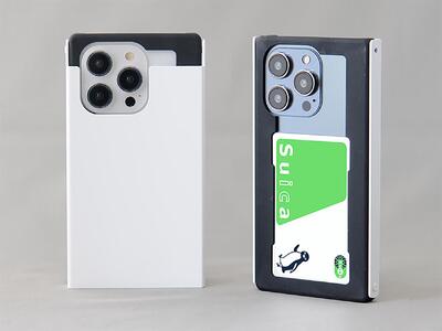 Trick Cover for iPhone14Pro アルミ【黒白】