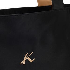 トートバッグ (R-0686) ブラック/カフェオレ〈キタムラ〉