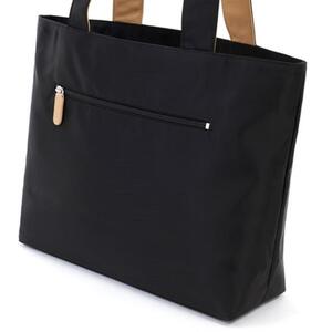 トートバッグ (R-0686) ブラック/カフェオレ〈キタムラ〉