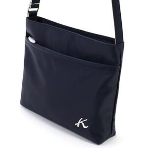 ショルダーバッグ　(R-0702) ダークブルー/アイボリー〈キタムラ〉