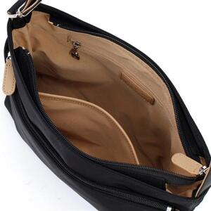 ショルダーバッグ　(R-0702) ブラック/カフェオレ〈キタムラ〉