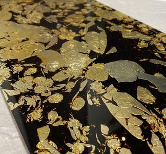 刀箱(箔漆 金箔)