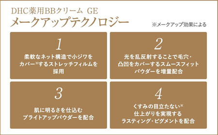 DHC薬用 BBクリーム GE【ナチュラルオークル02】2本セット