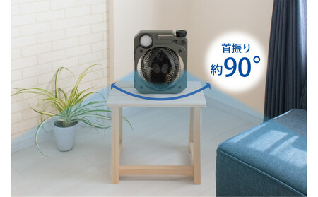 〈Comfort+〉充電式薄型送風扇（モスグリーン） APV0012VC02