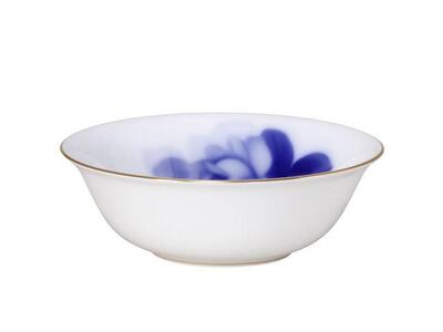 モーニング碗皿&プレート&ポリッジボールペアセット(ブルーローズ)〈大倉陶園〉