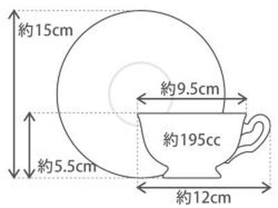 カップ&ソーサーペアセット(手描きクラシックローズ)<大倉陶園>