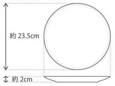 23cmプレート&19cmスープ皿ペアセット(ブルーローズ)<大倉陶園>