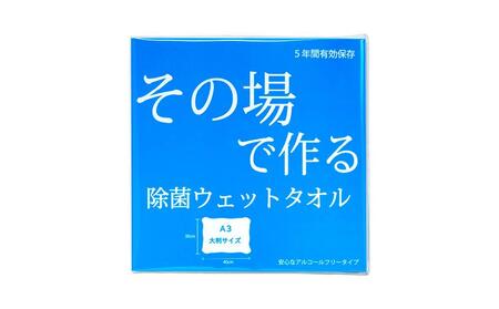 その場で作る除菌ウエットタオル12枚セット