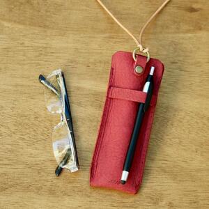 SKLO 首かけメガネケース(S)【Black】