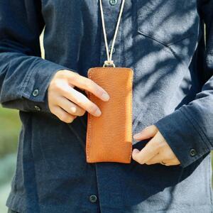 SKLO 首かけメガネケース(L)【Red】